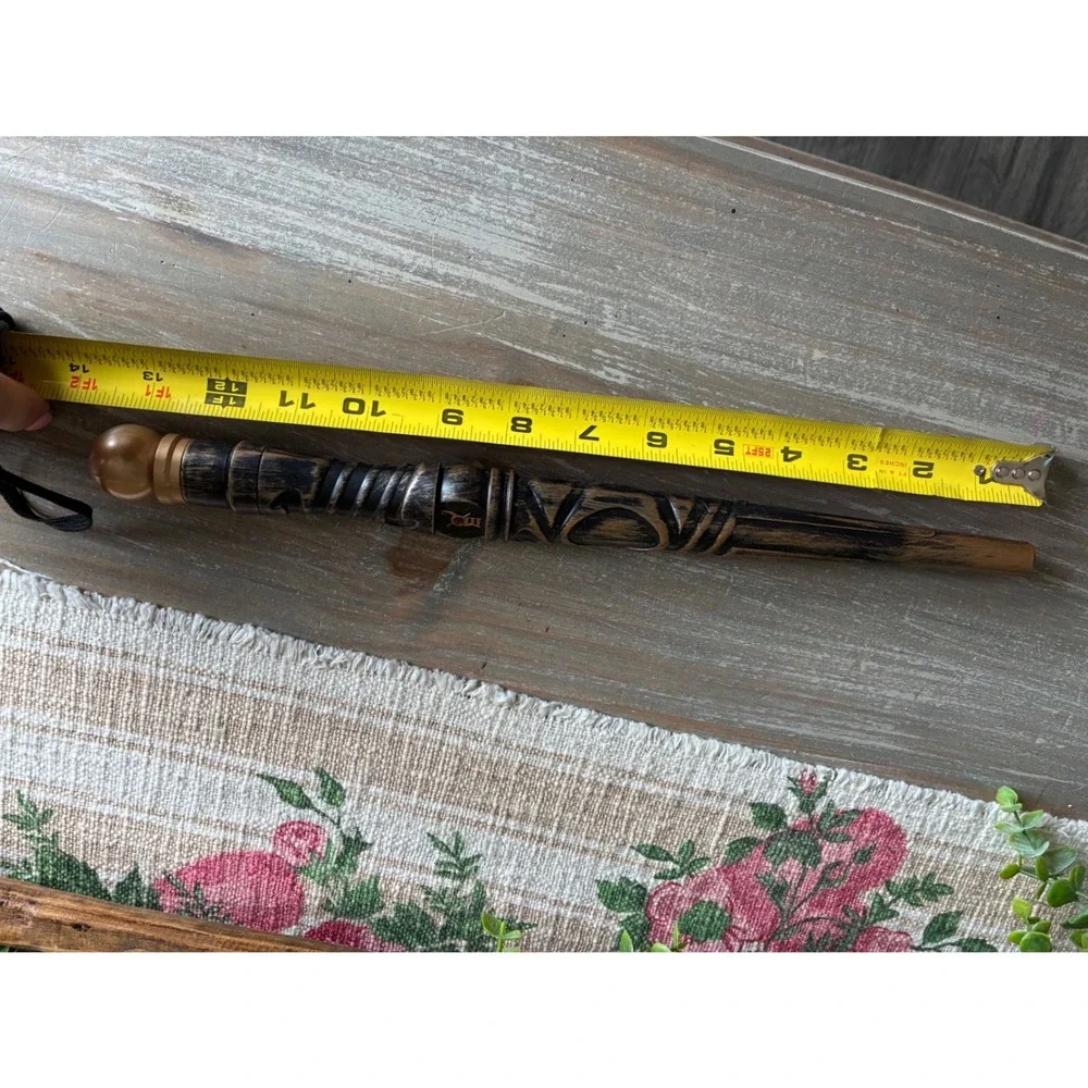 Great Wolf Lodge MagiQuest Interactive Magic Wand Brown Gold Orb 13